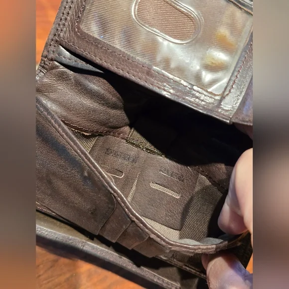 Vintage FOSSIL leather Brown Wallet Bilfold - Picture 10 of 10